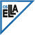Kolmnurkne must Ella CS logo
