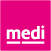Roosas ruudus Medi logo