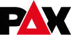 Musta punasega PAX logo