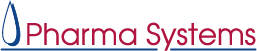 Punase ja sinisega Pharma Systems logo