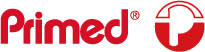 Punase värvusega Primed logo