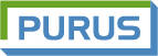 Rohelise ja sinisega Purus logo