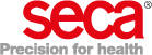 Punase ja halliga Seca logo