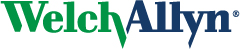 Rohelise ja sinisega WelchAllyn logo